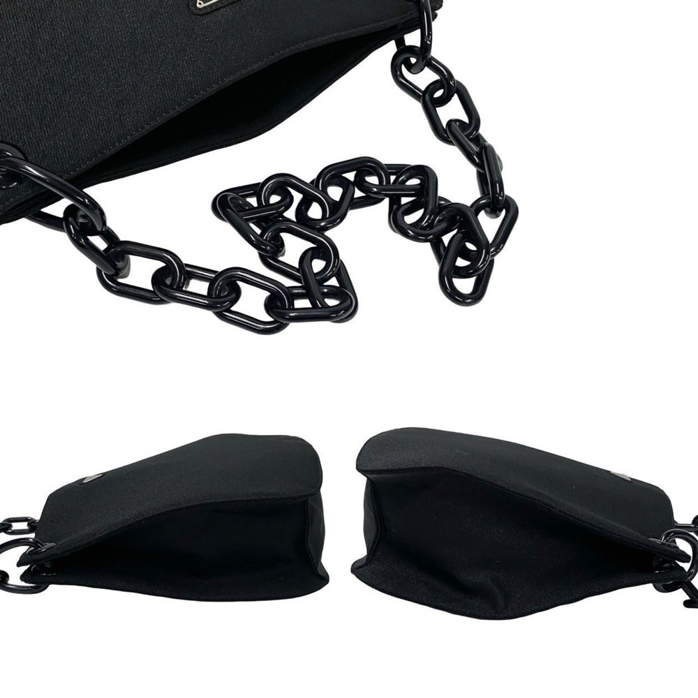 PRADA Black Canvas Shoulder Bag - Picture 5 of 9